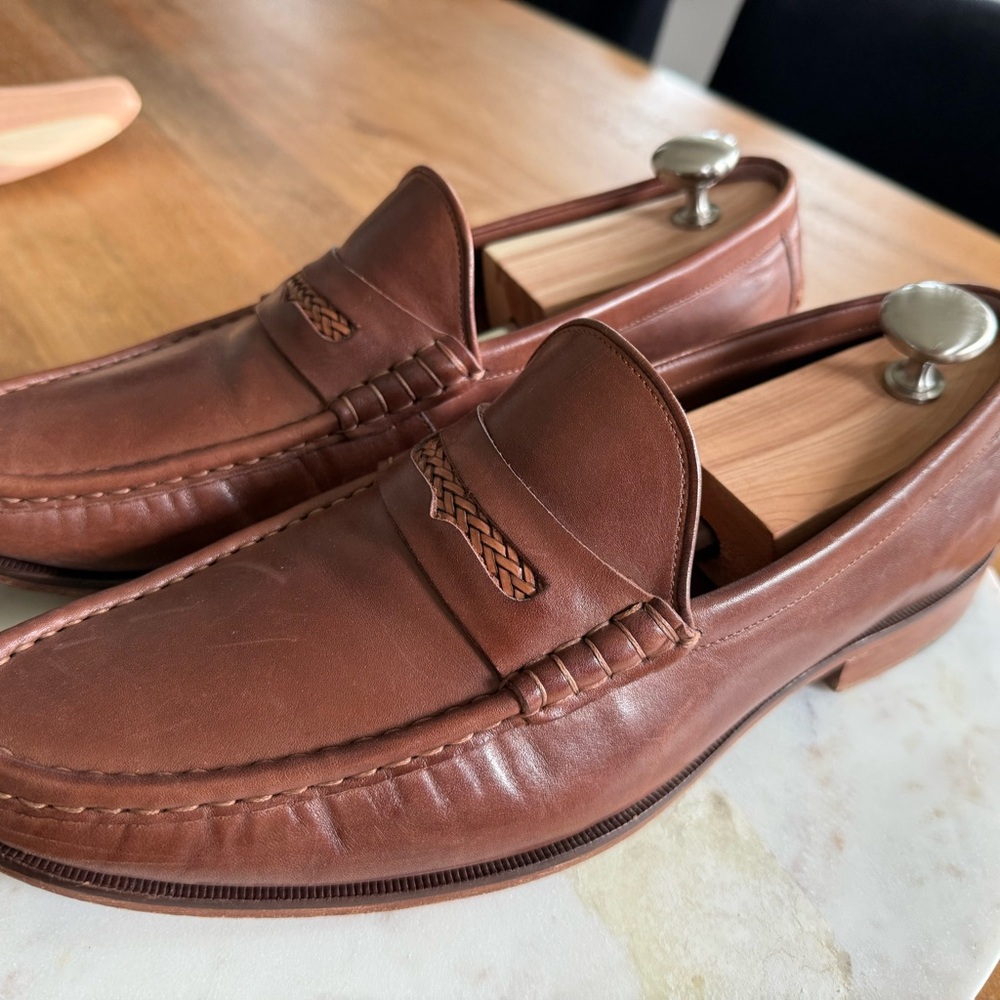Classic Brown Leather Loafers